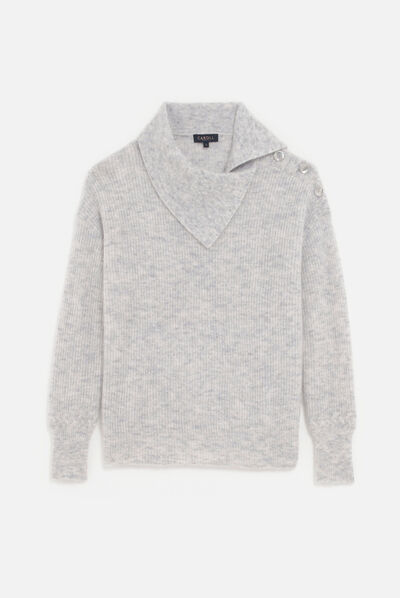Pull melkior gris clair femme