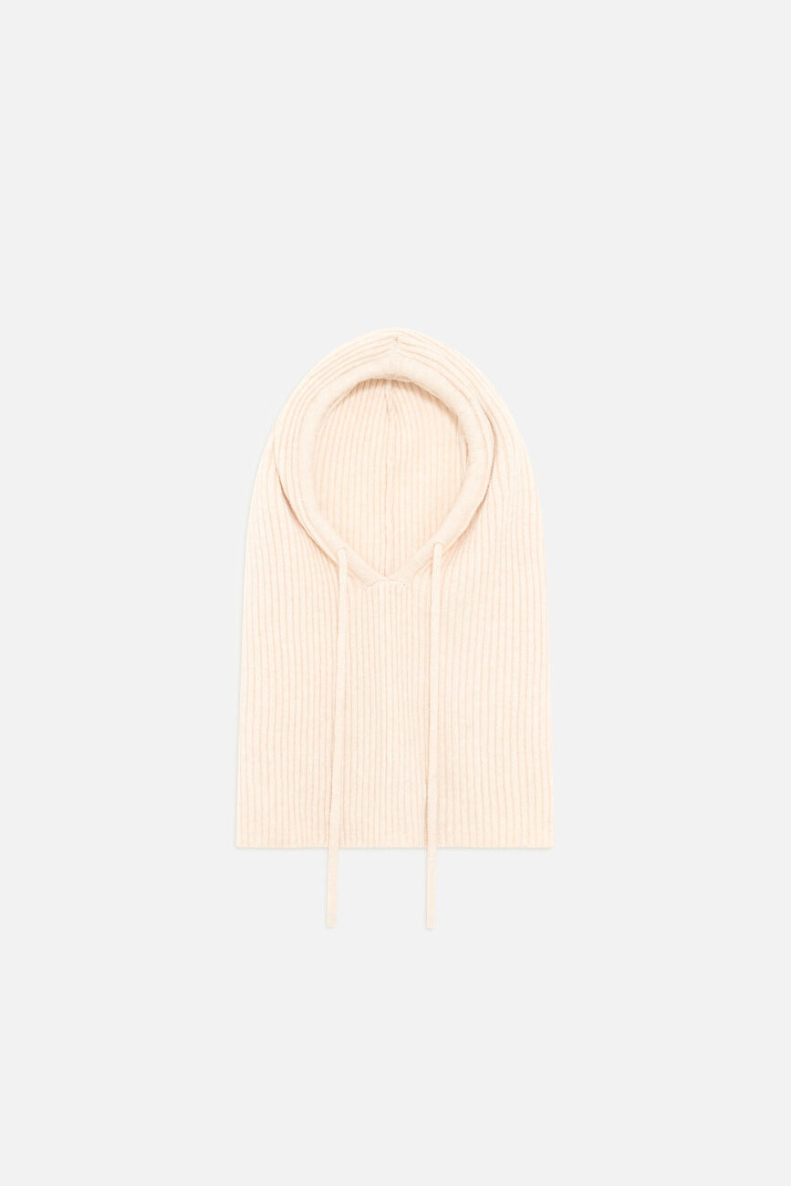 Cagoule Baclava light grey woman