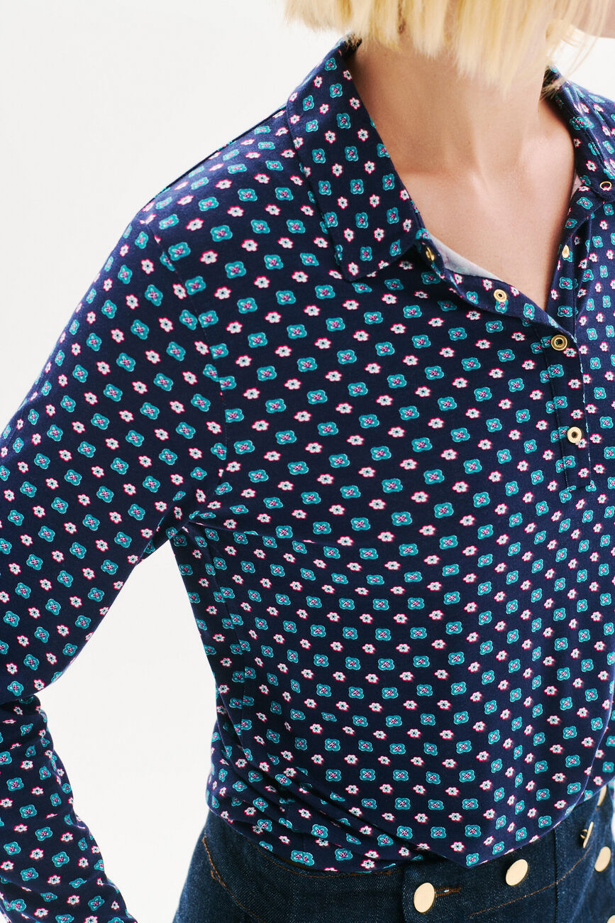 T-shirt Tirissa bleu marine femme