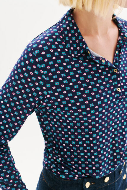 T-shirt Tirissa bleu marine femme