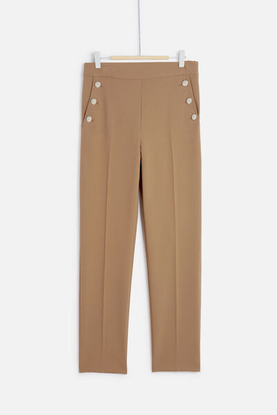 Pantalon octavian camel femme