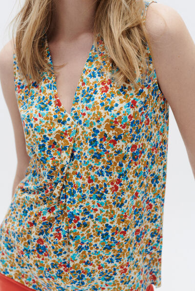 T-shirt suzanne jaune or femme