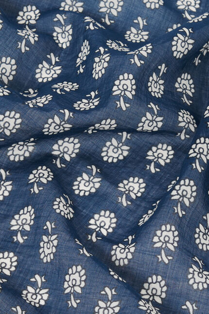 Foulard Léa bleu foncé femme