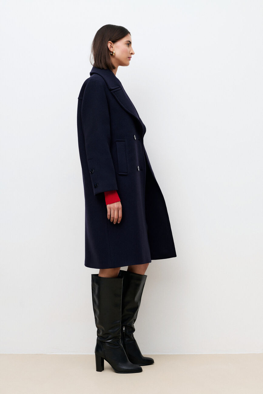 Manteau Gabanone bleu marine femme