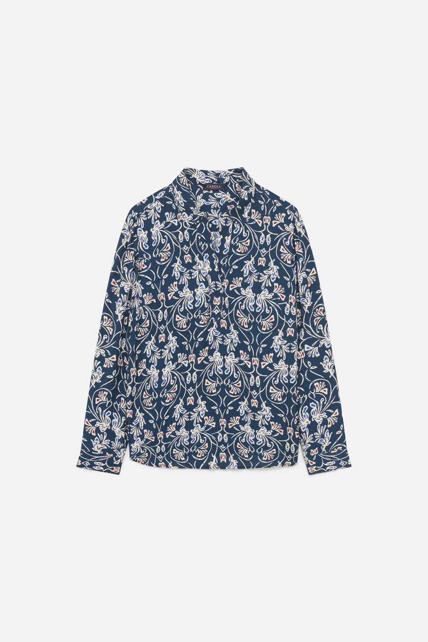Lovely shirt navy blue woman