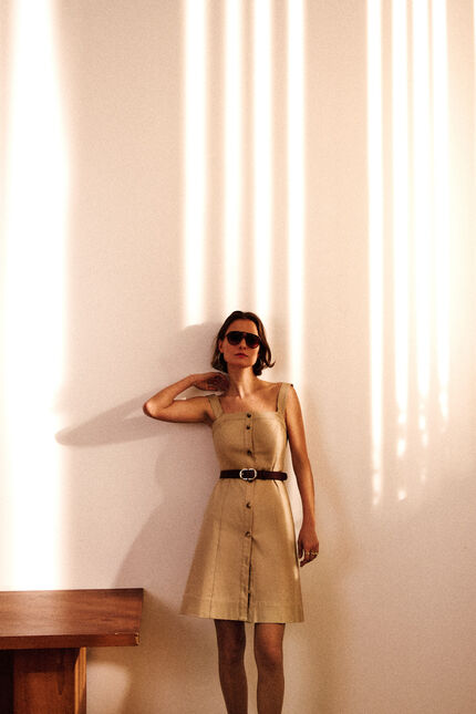 Robe Ravy2 taupe femme