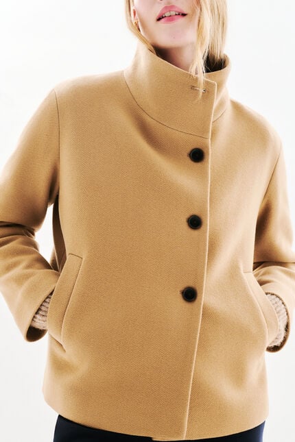 Manteau Gassim camel femme