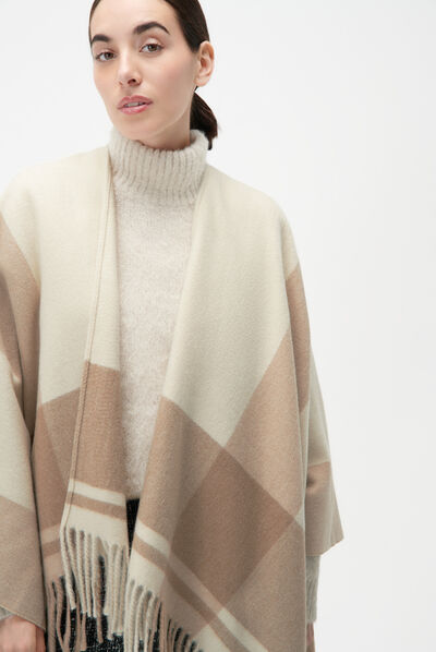Poncho hanae cru mulher
