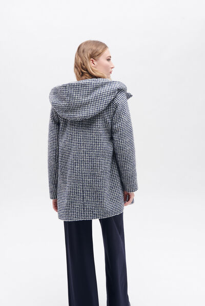 Manteau gnew verise bleu marine femme