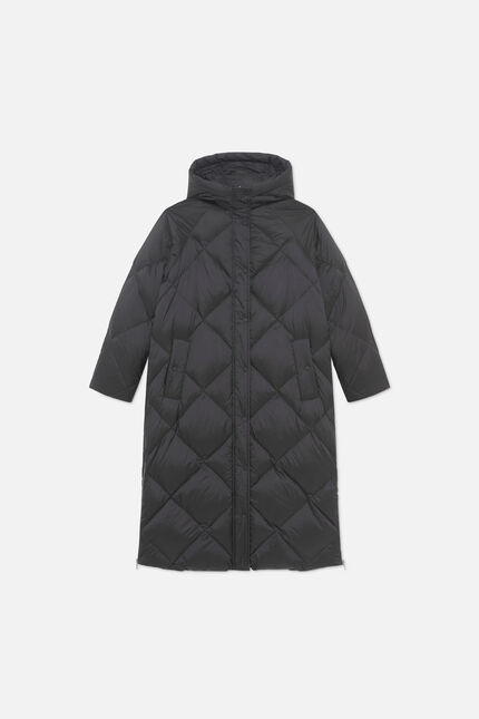 Manteau greta noir femme