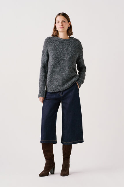 Pull Mgrace2 gris fonce femme
