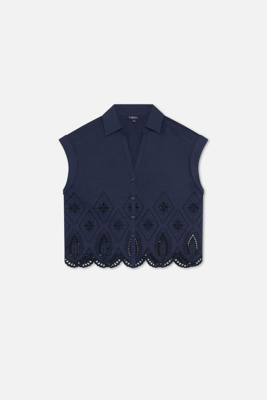 Chemise Romy bleu marine femme