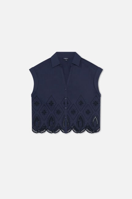 Chemise Romy bleu marine femme