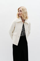 Giro coat ecru woman