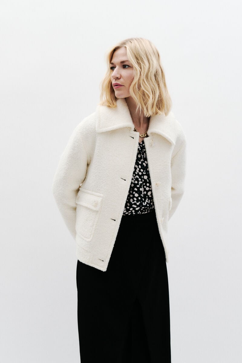 manteau giro ecru femme Manteau Giro ecru femme