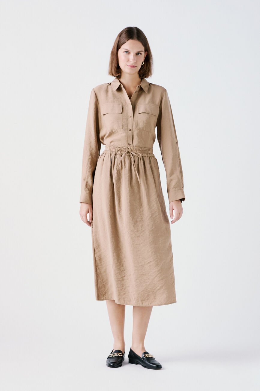 Jupe jim beige femme