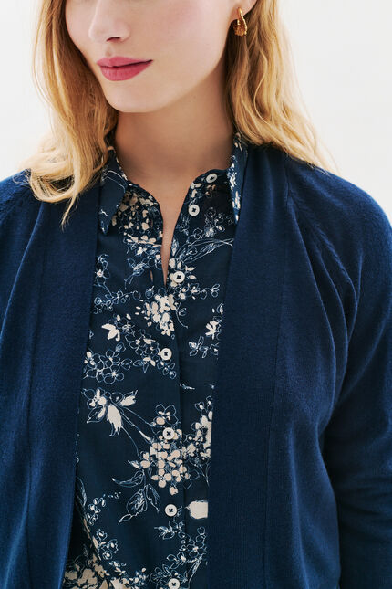 Gilet mgary bleu marine femme