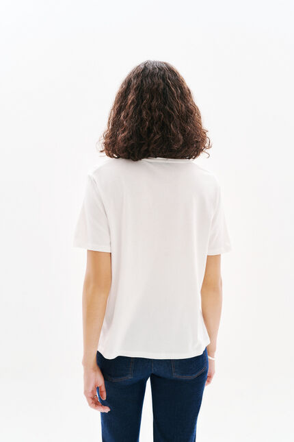 T-shirt Tim-Ocean ecru femme