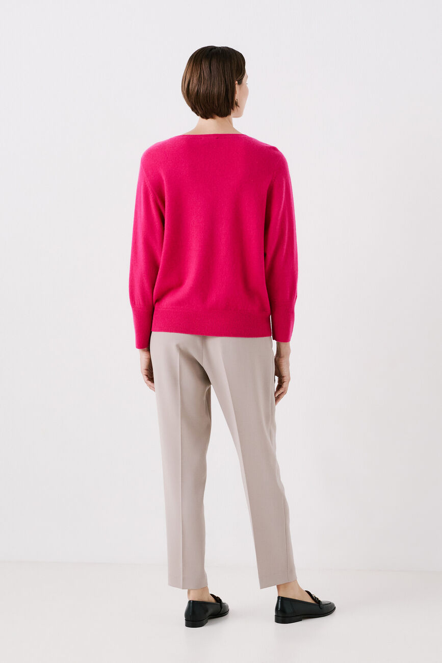 Pull mchelsea 100 % cachemire rose femme