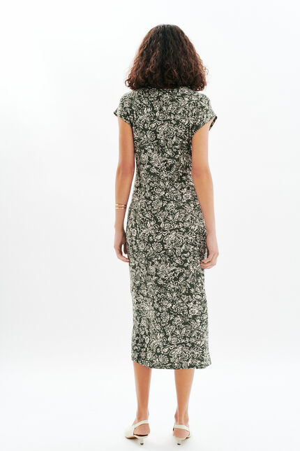 Robe Rosilda vert kaki femme
