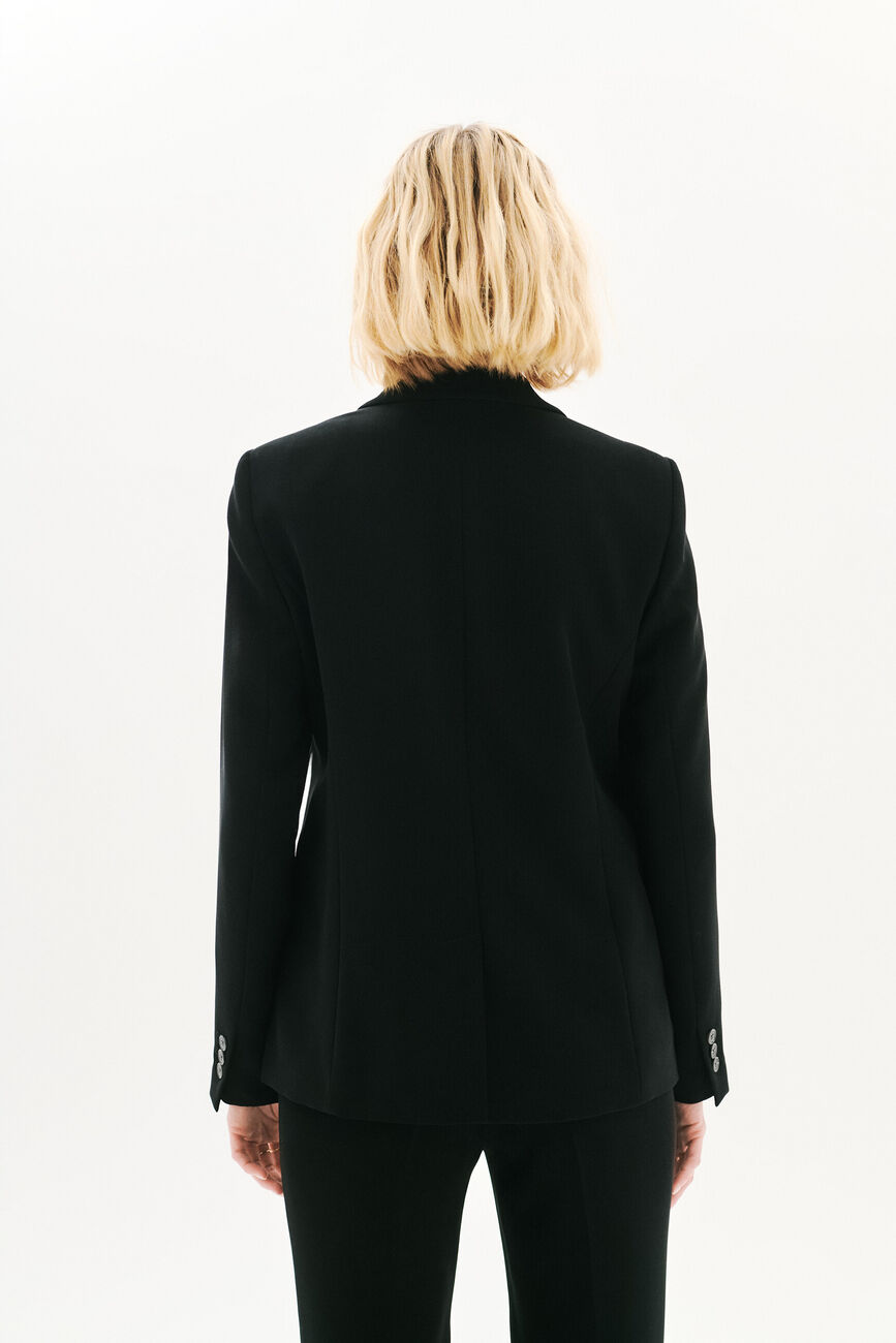 Blazer vantea negro mujer