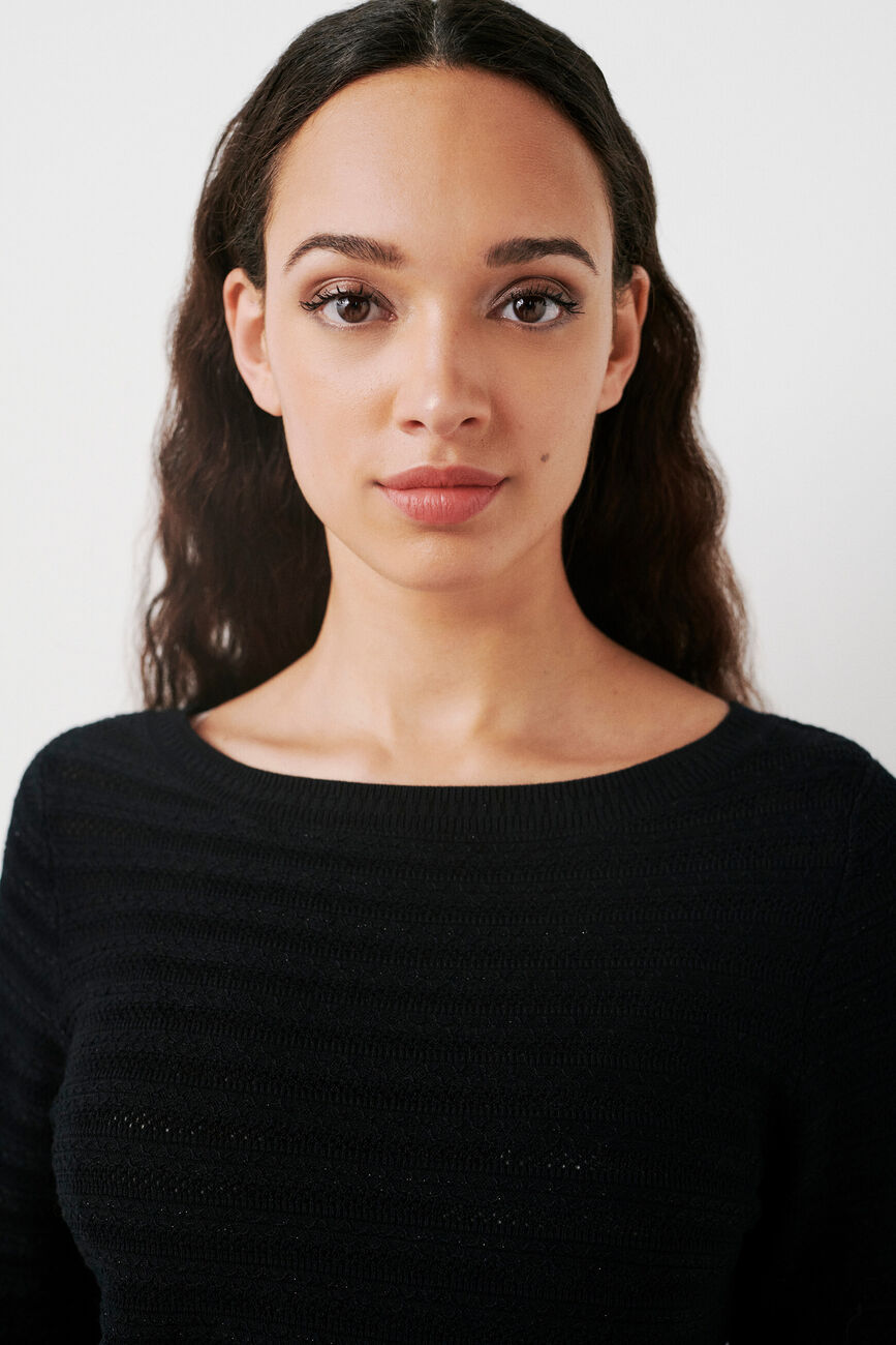Pull marion noir femme