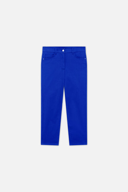 pantacourt mason bleu roi femme