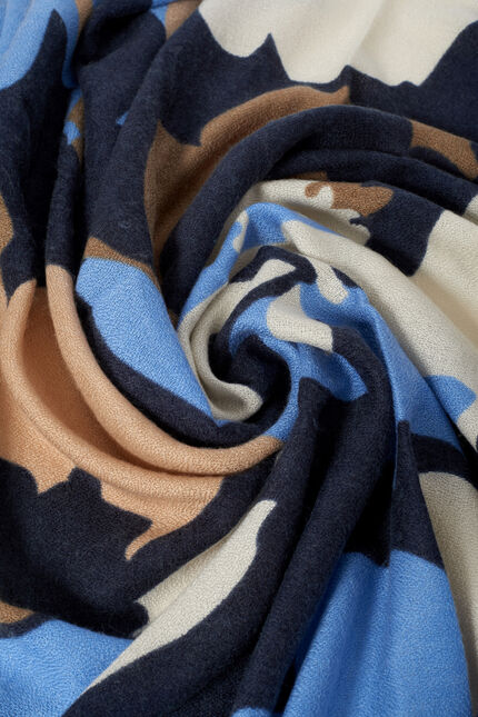 Scarf Ikasi navy blue woman