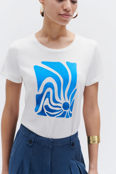 tshirt lydia ecru femme