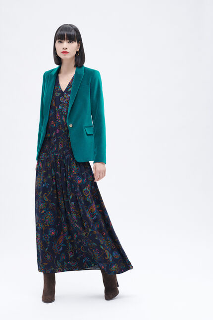 rybilo dress navy blue woman