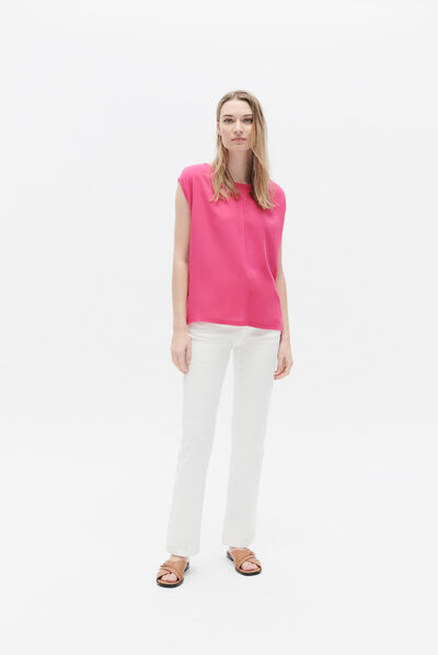 t-shirt osiris b rose fushia femme
