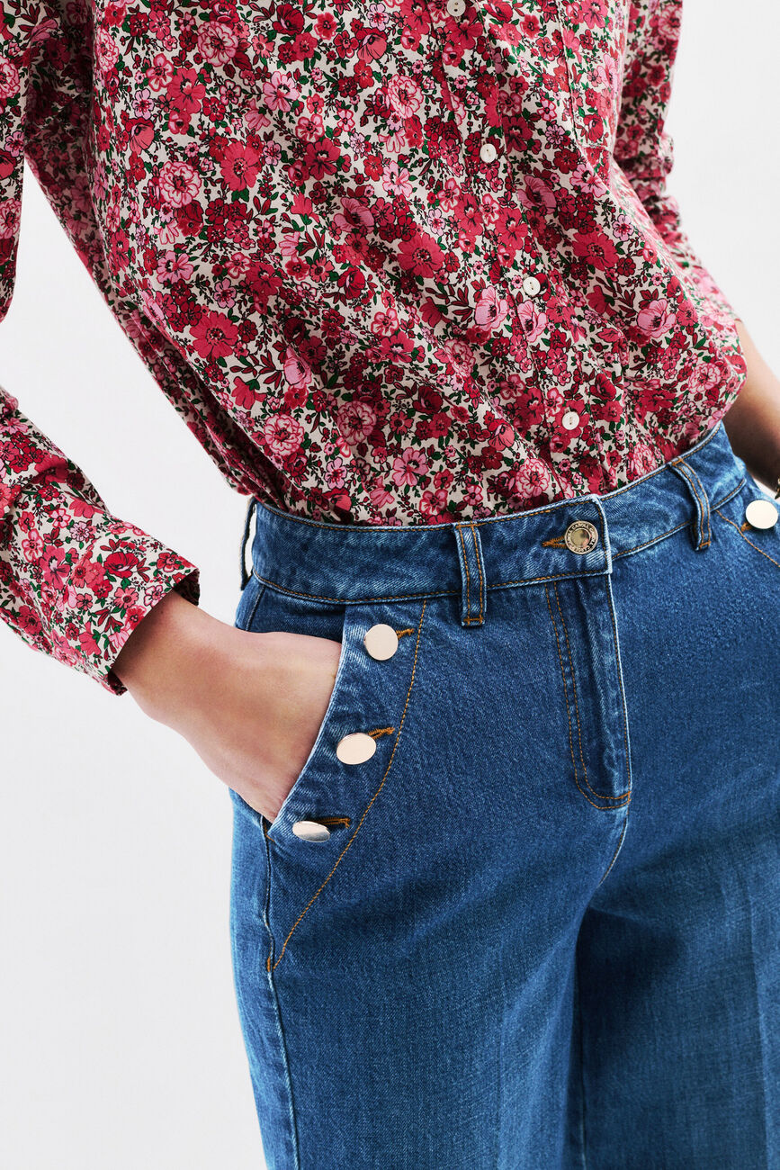 Pantalon Permal denim stone femme