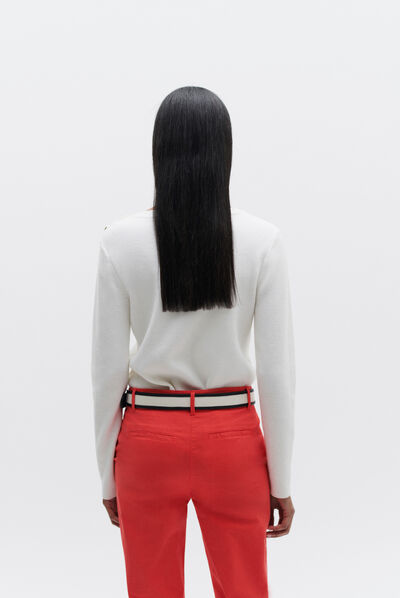 Pull marin aurelie ivoire femme