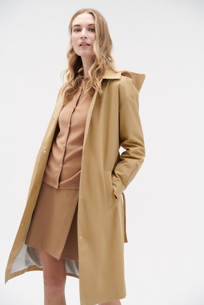 Parka caleta beige donna