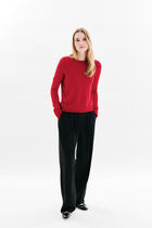 Mzoan 100% cashmere sweater red woman
