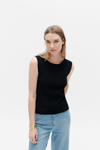 Pull mtess noir femme