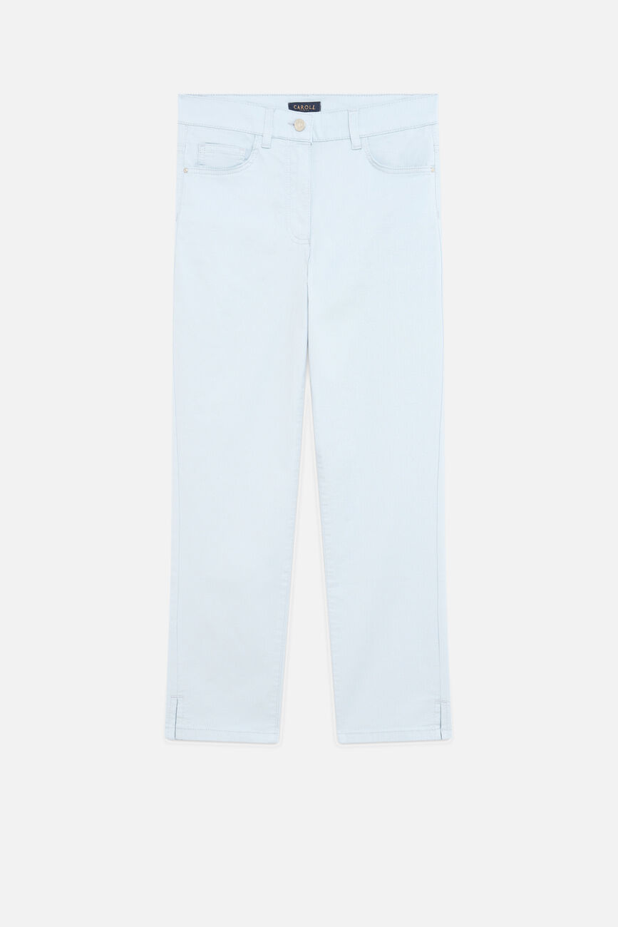 pantacourt mason bleu ciel femme