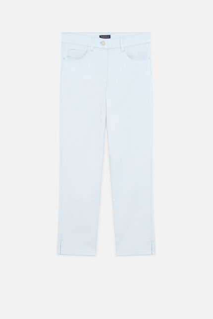 pantacourt mason bleu ciel femme