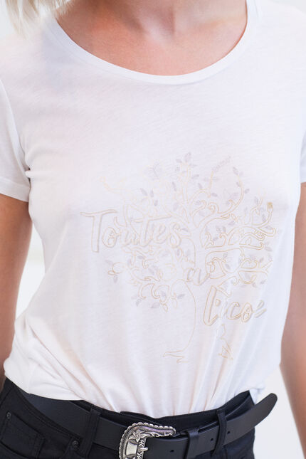T-shirt Nessa bianco donna