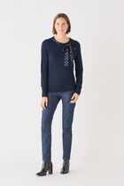 mlana sweater navy blue woman