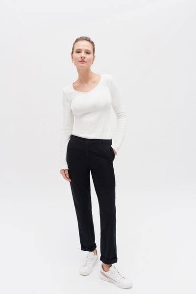 pantalon adelmo noir femme