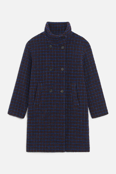 Manteau auberive gris fonce femme