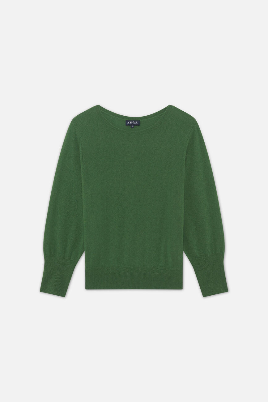 mchelsea maglione 100% cachemire verde donna