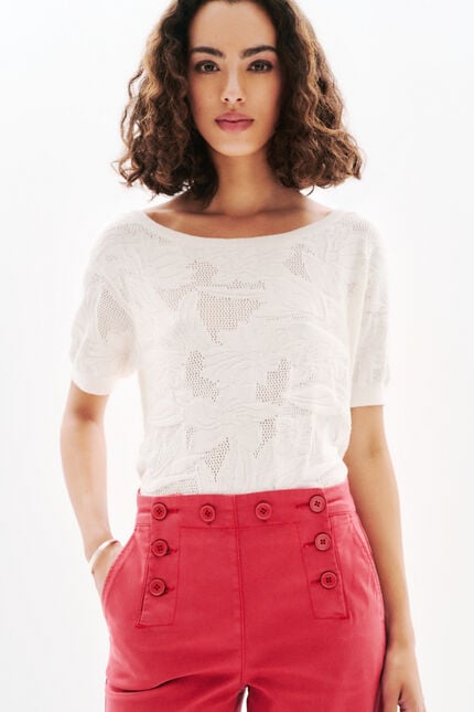 Pull Mialie blanc femme