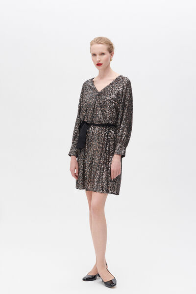 Robe rawen noir femme