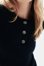 Mdona sweater navy blue woman