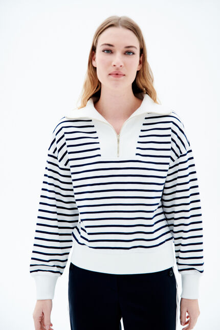 Sudadera tleandro azul marino mujer