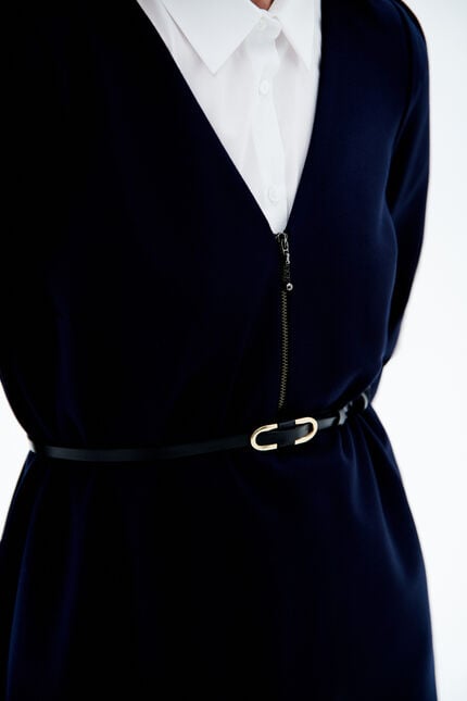 Robe ranel bleu marine femme