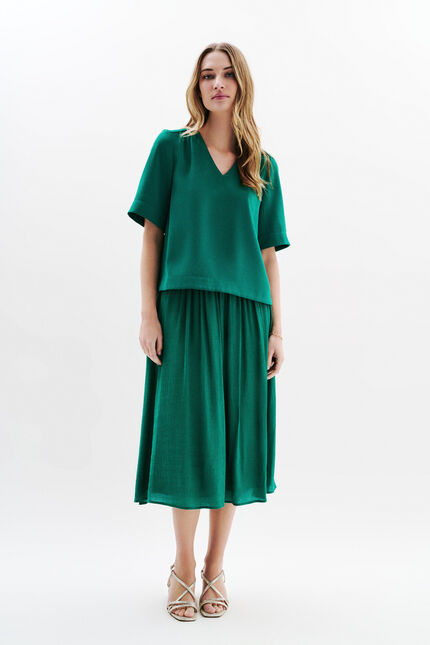 Blouse Cnoe vert foncé femme