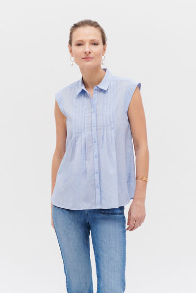 Camicetta Patricia azzurro donna